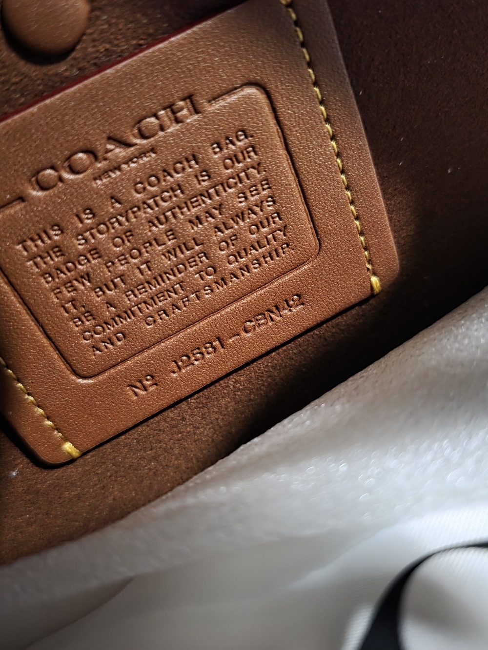 Coach Brown Suede Empire 40 Satchel NWT - Picture 6 of 7